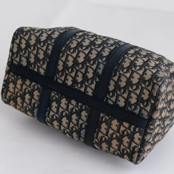 Christian Dior Trotter Navy Diorissimo Boston Bag Purse Handbag - Picture 13 of 17